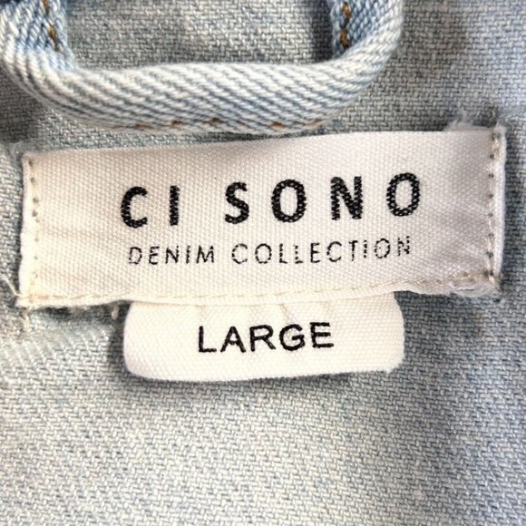 Ci Sono Denim Collection Women's Denim Jean Jacket - Size L - Picture 4 of 5